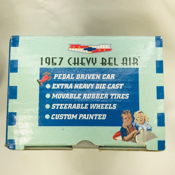 Gearbox 1997 Vintage 1957 Chevy Bel Air Convertible Serial #04607 Pedal Car New - Picture 6 of 11